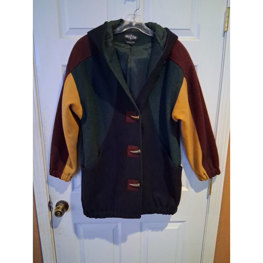 Braetan Coat Womens Sz 10 Wool Blend Duffle Toggle Union Made Vintage 70s Lined